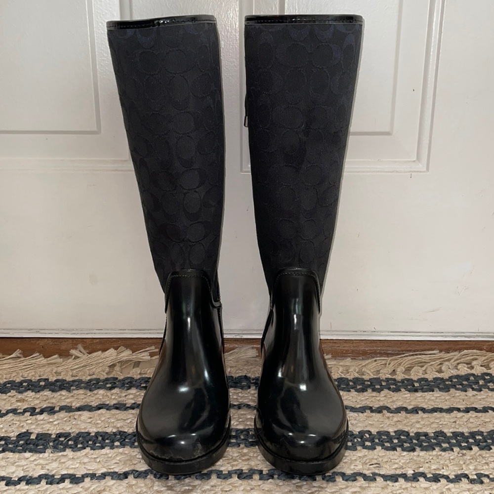 Coach rain boots